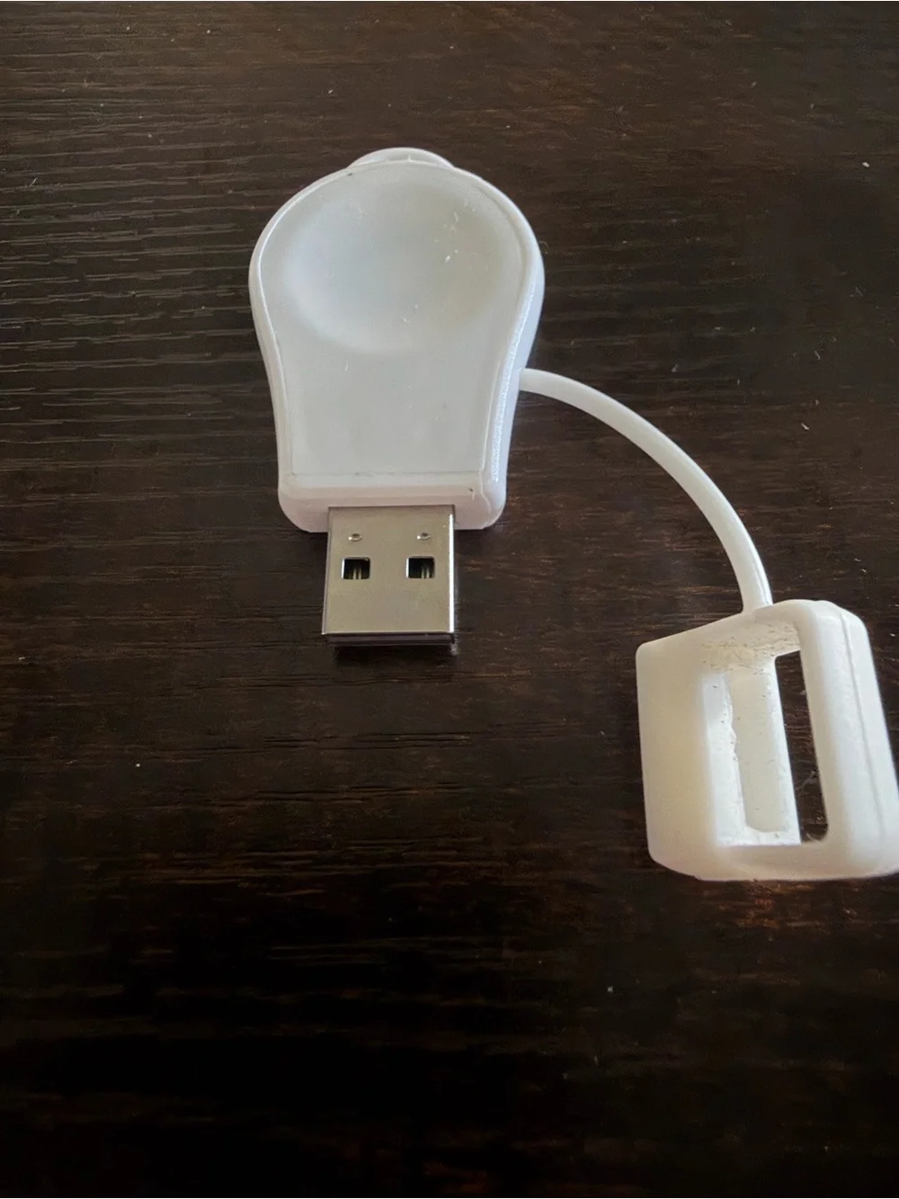 Universal White Silicone Apple Apple Watch Keychain Charger